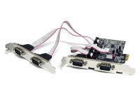 Startech.com Tarjeta Adaptadora PCI Express Serie RS232 Nativo de 4 Puertos con UART 16550 (PEX4S553)
